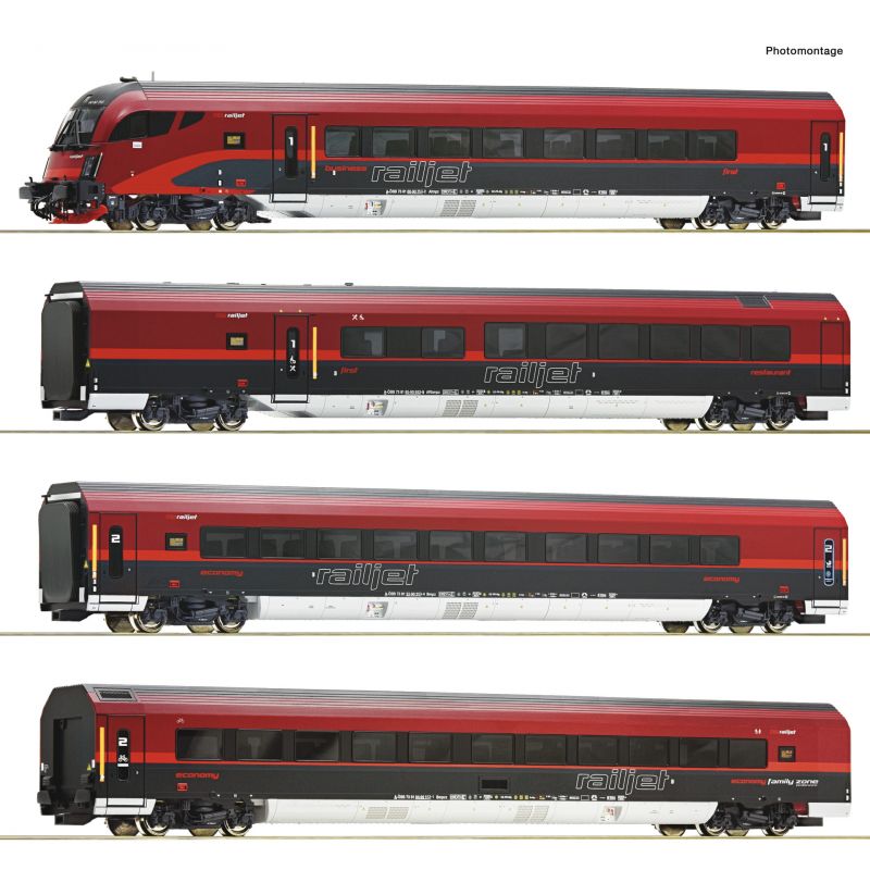 Roco 74037 Személykocsi készlet Railjet, ÖBB VI